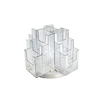 Azar Displays 252811 12-Pocket Three-Tier Revolving Trifold Brochure Holder
