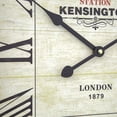 thumbnail image 4 of Yosemite Square Skip Movement Wood Wall Clock with Distressed Off White Frame, 4 of 14