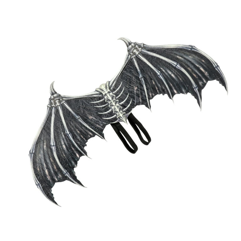  Evonecy Cosplay Halloween Devil Wings, Lightweight 87cm with  Elastic Belt, White/Black Novelty Halloween Bat Wings, for Kids  Teenagers(White Black Bone Wings HGDS19001A) : צעצועים ומשחקי