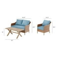 thumbnail image 5 of Mainstays Chelsea Outdoor Patio Steel 4-Pieces Deeping Seating Set with Blue Cushions, 5 of 12