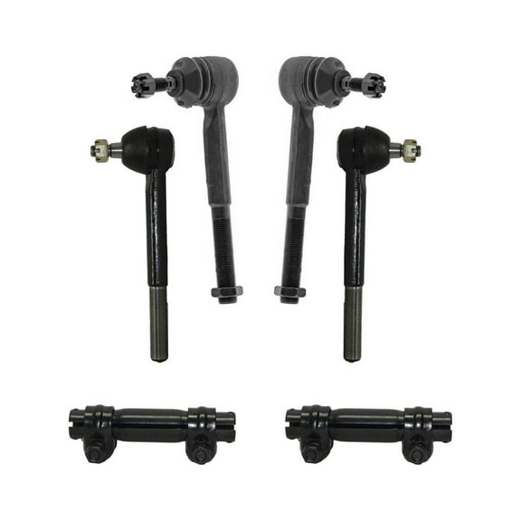 6 Pc Outer & Inner Tie Rod Ends   Adjusting Sleeves Steering Kit Fits select: 1988-2000 CHEVROLET GMT-400, 1995-2000 CHEVROLET TAHOE