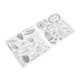 thumbnail image 5 of Sellos transparentes Impresión transparente Operación simple Pegado repetido Sellos decorativos transparentes, 5 of 10