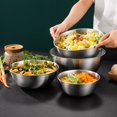 thumbnail image 3 of Dsscvnef 1 PS Stainless Steel Thickened Multifunctional Large Basin Stainless Steel Basin Set Soup Basin Stainless Steel Birdbath, 3 of 7