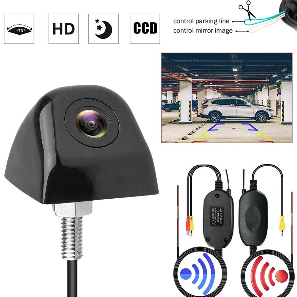 Wireless Car Camera Front/Rear View Reversing Light Camcorder Infrared Night Vision Waterproof ...