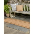 thumbnail image 4 of Unique Loom Outdoor Border Collection Area Rug - Multi Border (2' 2" x 6' 1" Runner Tan/Light Brown), 4 of 12