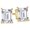 14K Yellow Gold, variant on 1.01 Carat 14K Yellow Gold IGI Certified Lab Grown Round Cut Diamond Earrings 4 Prong Push Back Value Collection (E-F Color, VS2-SI1 Clarity) BBF443