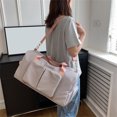thumbnail image 5 of LACKUST Travel Duffel Tote, Gym Tote, Carry On Overnight, Trolley Sleeve, Wet Pocket, For Women,Gray, 5 of 9