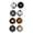 Bronze/Brown/Champagne, variant on 8-Count Multicolor Ball Shatterproof Christmas Ornaments, 4.5", by Holiday Time