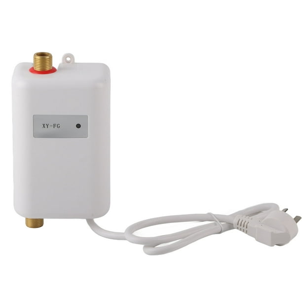 Chauffe-eau électrique instantané, 220V 3800W Mini chauffe-eau instantané  sans réservoir Thermostat réglable, Mini chauffe-eau de cuisine portable
