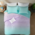 thumbnail image 5 of Mi Zone Glimmer Abstract Twin/Twin-XL Adult Reversible Comforter Set in Aqua with Metallic Glitter, 5 of 6