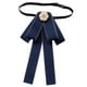 thumbnail image 3 of Corbata de lazo preanudada para mujer, elegante para eventos formales, versátil y sin arrugas. Azul, 3 of 9