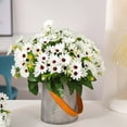 thumbnail image 4 of JeashCHAT 2 Pcs Artificial Daisy Flowers Fake Silk Flowers Bouquet for Home Vase Decor Indoor Table Centerpiece Wedding Party Decoration, 11.81inch, White, 4 of 4