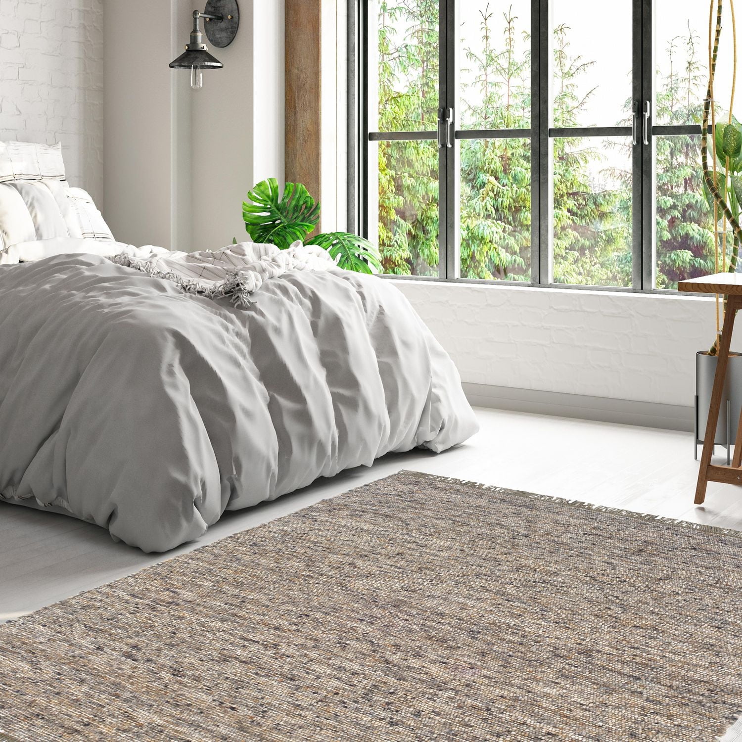 Verginia Berber Dark & Natural 7 ft. 10 in. x 10 ft. 4 in. Area Rug