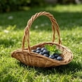 thumbnail image 4 of Picnic Basket Garden Harvest Basket Garden Baskets For Gathering Vegetables Harvest Basket Basket With Handle Wicker Basket With Handle, 4 of 8