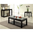 thumbnail image 2 of Furniture of America Kristof Glass Top Square End Table in Glossy Black, 2 of 2