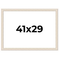 41x29 Frame White Real Wood Picture Frame Width 1.75 inches | Interior Frame Depth 0.5 inches |