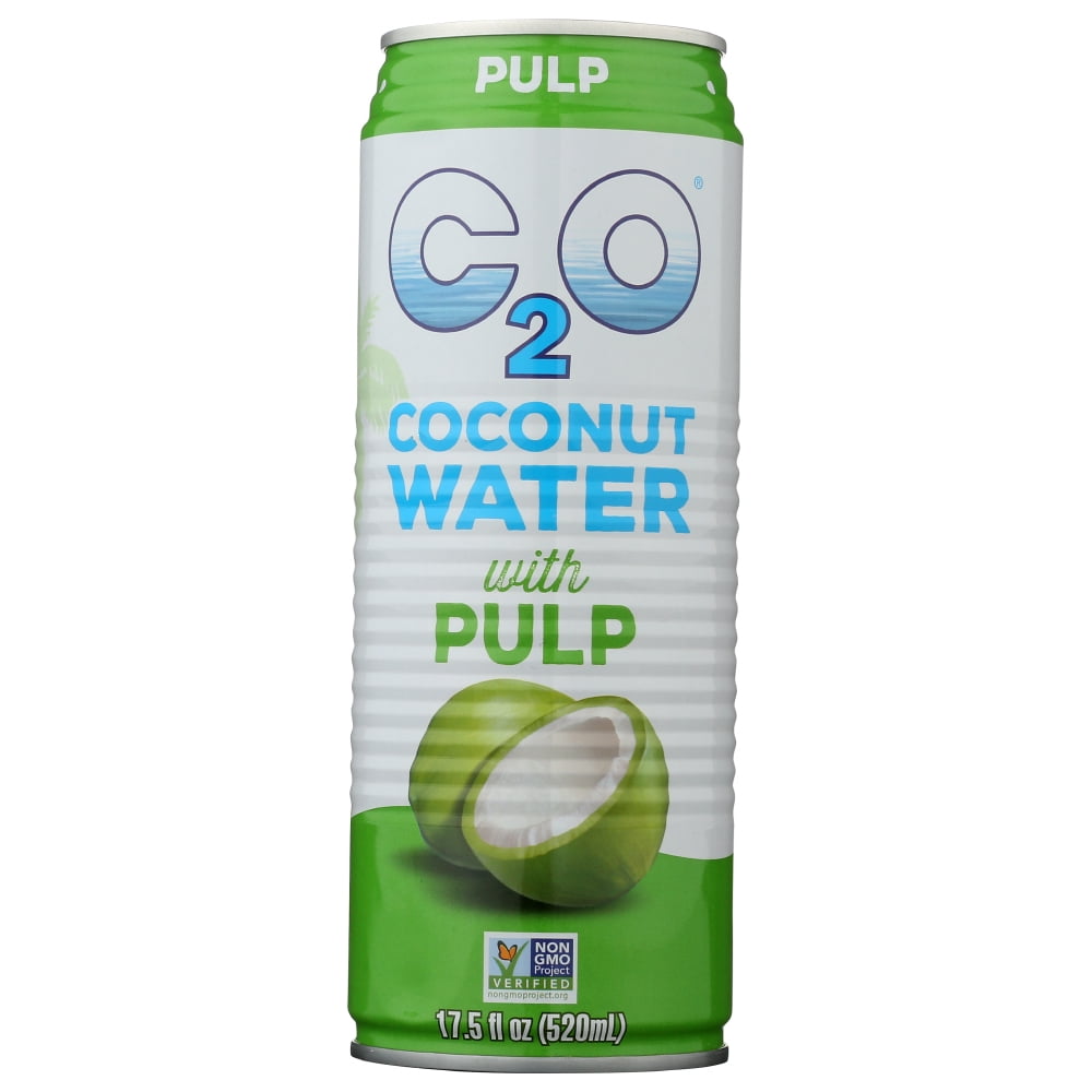 C2O Pure Coconut Water Pure Pulp Coconut Water, 17.5 Fl Oz Walmart
