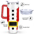 thumbnail image 2 of Christmas Mug Cup 40 Oz Tumbler with Handle and Straw, Double Wall Vacuum Large Reusable Stainless Steel Water Bottle Leak Proof Insulated Travel Mug Iced Coffee Cup Gift for Family Freiends, 2 of 3