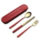 thumbnail image 1 of Utensilios de cocina 304 Conjuntos portátiles de acero inoxidable Reutilizables Vajilla reutilizable con caja Estudiantes Utilice diseño simple Desayuno Tipo de cena 5 Monstrate  HA012725-05, 1 of 7