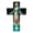 1, variant on Vintage Wooden Virgin Mary Wall Cross, Religious Art Decor, 11.8 x 7.8 in