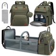 thumbnail image 1 of Mochila para pañales DERJUNSTAR, grande, impermeable, con puerto USB, 1 of 5