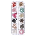 thumbnail image 2 of Fiudx Cadena para Decoración de Uñas, Juego de 12 Cadenas Metálicas Decorativas, Pegatinas de Aleación Versátiles para Uñas, Diseño Único Diy, Decoración para El Cuerpo Del Teléfono, Accesorio Modern, 2 of 2