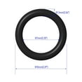 thumbnail image 2 of 50 PCS Nitrile Rubber O Ring 29mm OD 25mm ID 2mm Width, Metric Buna-N NBR Sealing Gasket Plumbing, Gas, Automotive and Faucet Repair, Resist Oil and Heat O-Rings, Black, 2 of 5