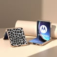 thumbnail image 6 of SaniMore for Motorola Razr 40 Ultra (6.9" 2023) Case, Slim Lightweight Cover for Women Girls, Shockproof Anti-Scratches Slitter Bling Diamond PU Leather Shockproof Plating Bumper, Silver Leopard, 6 of 6
