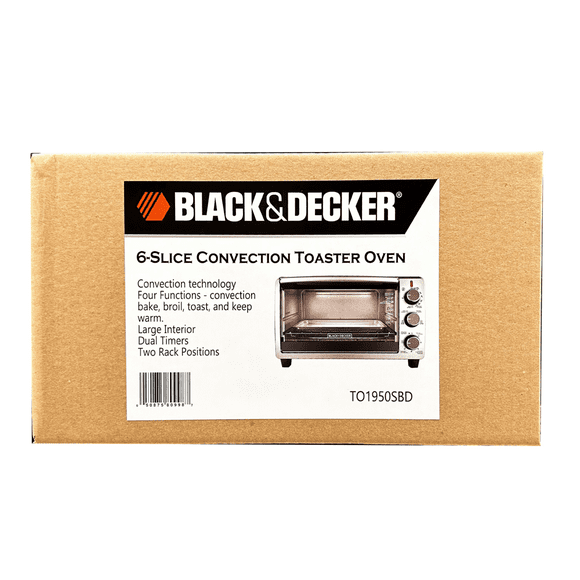 Refurbished BLACK+DECKER 6 Slice Convection Oven TO1950SBD