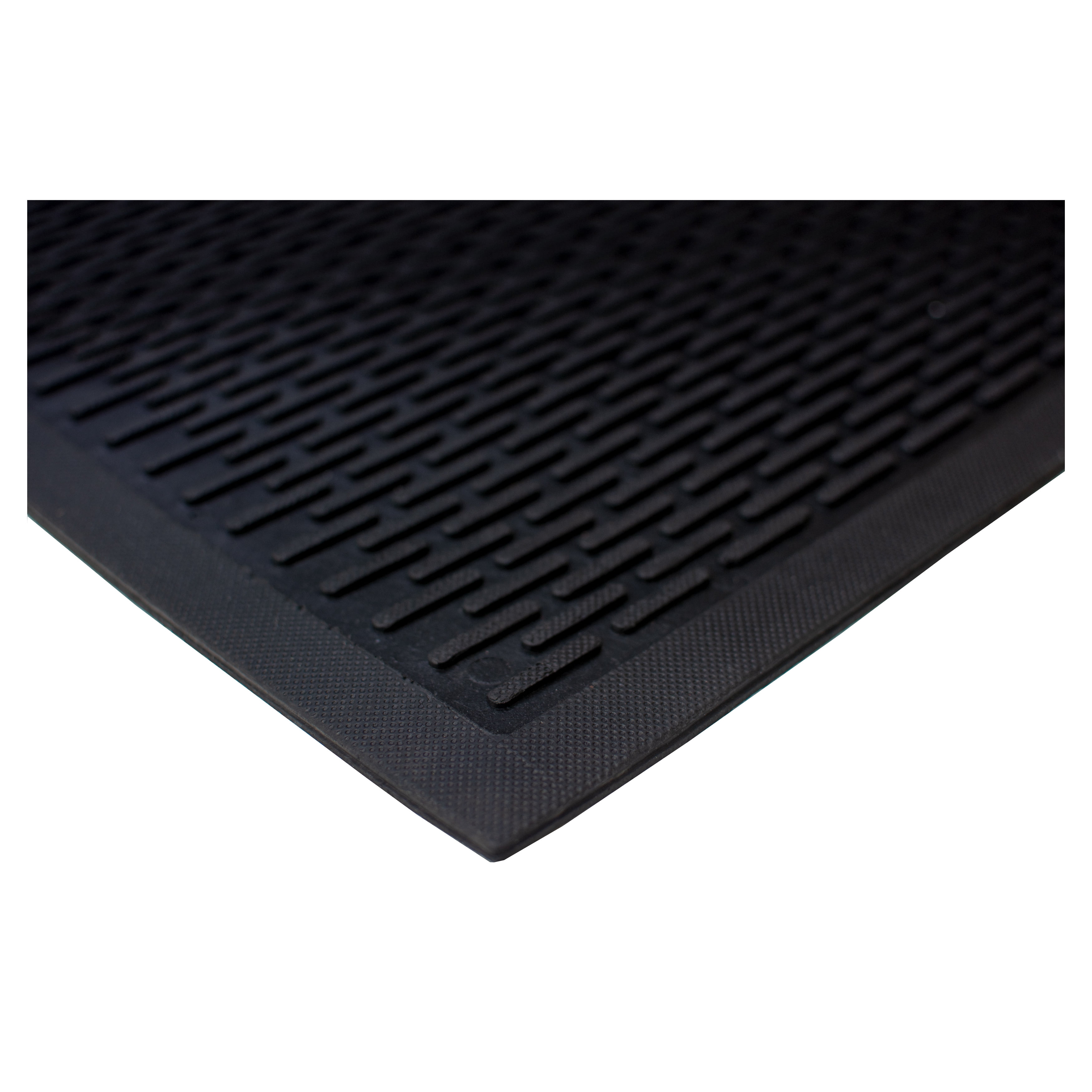 Home & More Rubber Ridge Scraper Door Mat