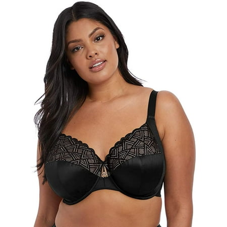 

Elomi Women s Plus Size Lydia Bandless Plunge Bra with Racer Back Conversion