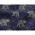 thumbnail image 4 of oneOone Viscose Jersey Fabric Elephant Block Print Fabric BTY 60 Inch Wide, 4 of 5
