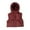 Brick Red, variant on Tiijoy Toddler Boys Puffer Hooded Vest Winter Warm Sleeveless Zip Up Coat, Sizes 1-2
