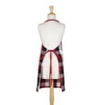 thumbnail image 2 of Cardinal Red Tri Color Check Chef Apron, 2 of 2