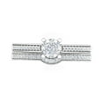 thumbnail image 3 of 0.40 Carat Diamond Bridal Ring Set in 10K White Gold (Ring Size 6.25), 3 of 6