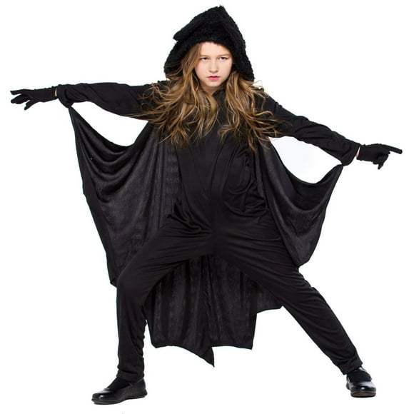 Kids Unisex Vampire Bat Costume Jumpsuit Halloween Cosplay Costume Set