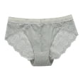 thumbnail image 3 of Bovxnpu Women's Plus Size Panties, Womens Breathable Lace Brief Underwear No Show Panties, Lightweight Crotch Breathable Mesh Women's Pants Underwear, 3 of 6