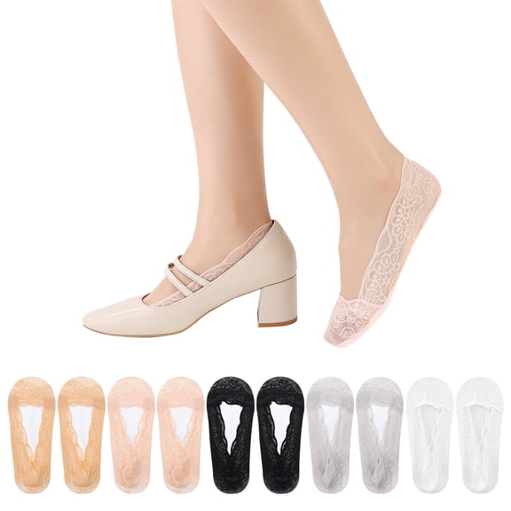 Bocaoying 10 Pack No Show Low Cut Liner Socks for Woman, Non Slip Breathable Flat Socks, Moisture-wicking Invisible No See Sock, Soft Boat Socks Ultra Low Cut Socks for Girls Women, US Size 5-7