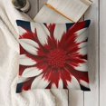 thumbnail image 3 of Stars Red White Flower Throw Pillow Covers, Patriotic Independence Cushion Case for Sofa Couch, 3 of 5