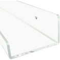 thumbnail image 5 of Clear Acrylic Floating Shelves 24 inches, Wall Bookshelf for Kids, Transparent Book Shelf Ledge for Wall, Set of 3, 5 of 5