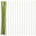 thumbnail image 1 of 200 piezas de alambre de hierro envuelto en papel para arreglos florales y decoraciones de bricolaje Alambre de tallo floral Alambre floral verde para manualidades Ramos de flores, 1 of 7