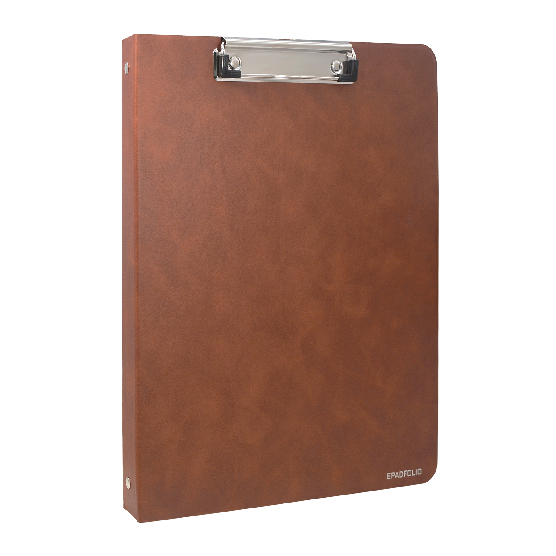 3 Ring Binder Padfolio Clipboard Case with Color File Folders, PU Leather Padfolio Ring Binder with Clipboard