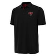 thumbnail image 2 of Men's Antigua Black/Red Tampa Bay Buccaneers Era Polo, 2 of 3