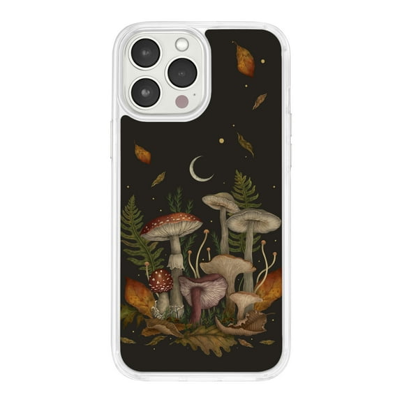 Episodic Drawing Enchanted Collection HD Phone Case Compatible with MagSafe iPhone 13 (Mushrooms) by Affinity Bands