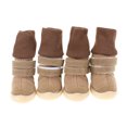 thumbnail image 2 of 4 Uds 3 en 1 zapatos para perros y gatos, botines de nieve antideslizantes para cachorros de invierno para mascotas (marrón) (XL) Ndcxsfigh Para estrenar, 2 of 9