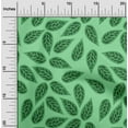 thumbnail image 2 of oneOone Cotton Silk Light Mint Green Fabric Leaves Sewing Craft Projects Fabric Prints By Yard 42 Inch Wide, 2 of 6