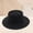 Black, variant on Straw Boater Summer Sun Hat Wide Brim Fedora Panama Summer Beach Hat for Men Women French Top Hat Beach Sun Hat UV-Protection Fedora Derby Hat