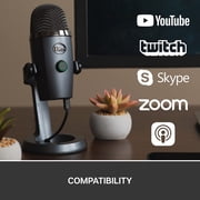 Logitech for Creators Blue Yeti Nano Premium USB Mic for Recording and Streaming Shadow Gray
