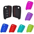 thumbnail image 1 of Key Remote Case Cover Shell For  Golf 7 MK7 Skoda A7 Silicone Car Accessories, 1 of 7