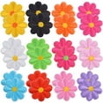 thumbnail image 2 of 24 Pieces Iron on Flower Patches Sew on Embroidered Patch DIY Applique for Jeans Jackets Bag Hat Clothing Shoes, 12 Colors, 2 of 7